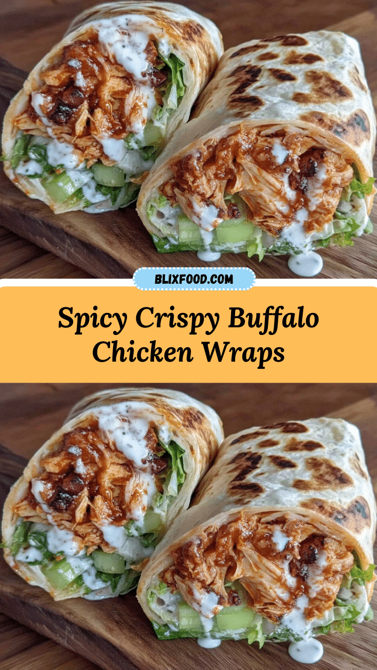 crispy buffalo chicken wraps recipe