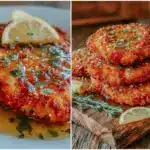 crispy chicken cutlets with lemon butter sauce - featured image