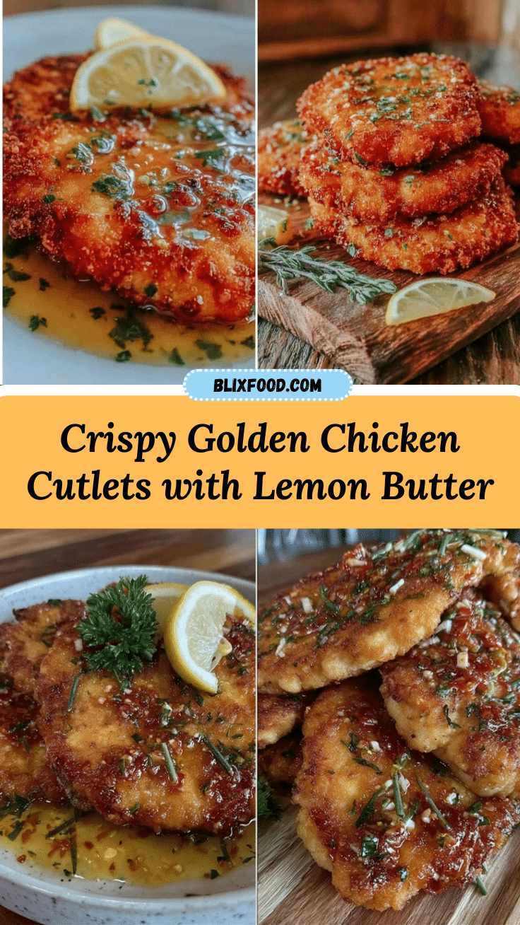crispy chicken cutlets with lemon butter sauce recipe