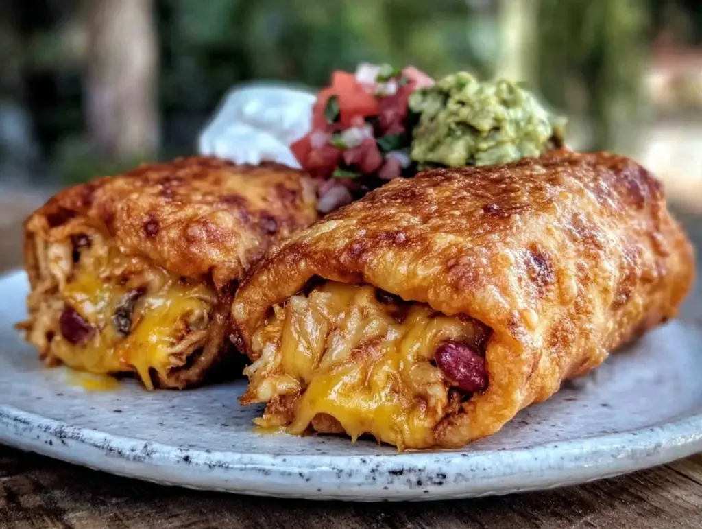 crispy chimichangas recipe - featured image
