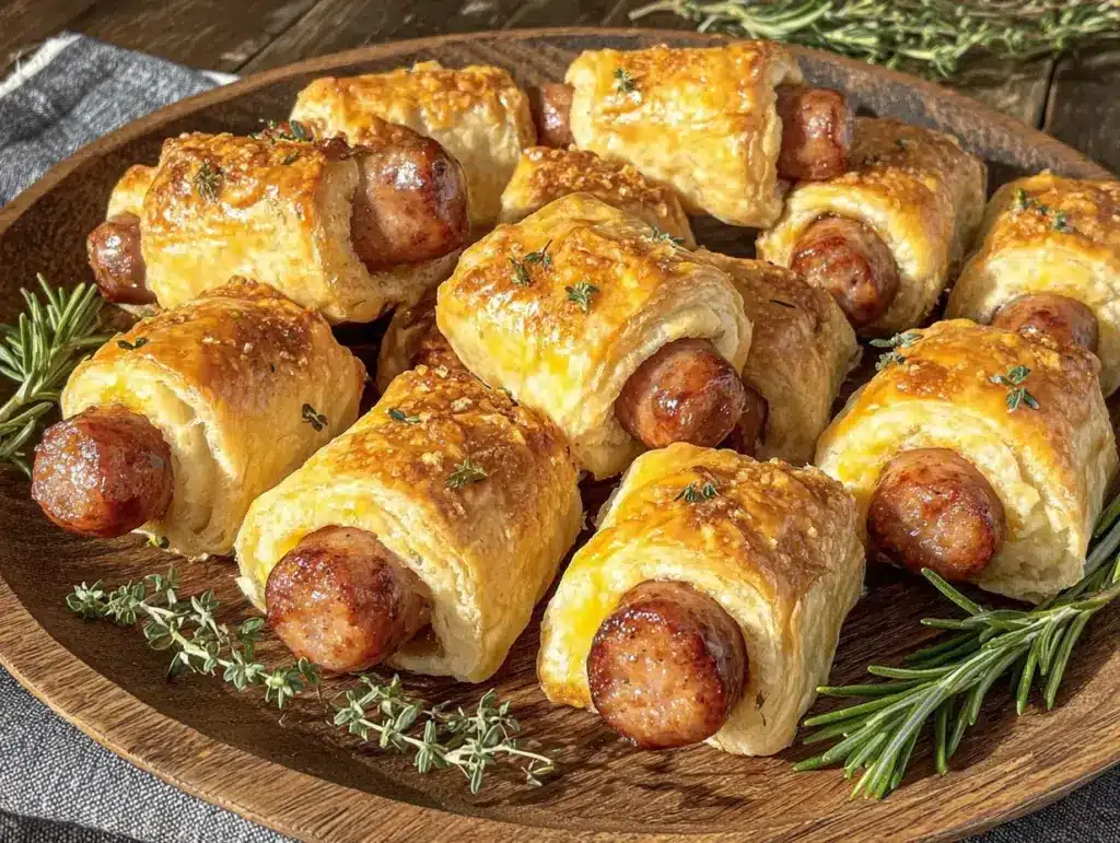 crispy fancy pigs in a blanket - featured image
