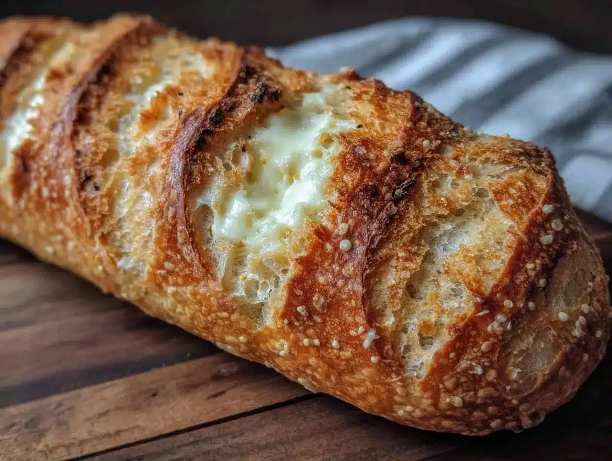 crispy french bread baguette preparation steps