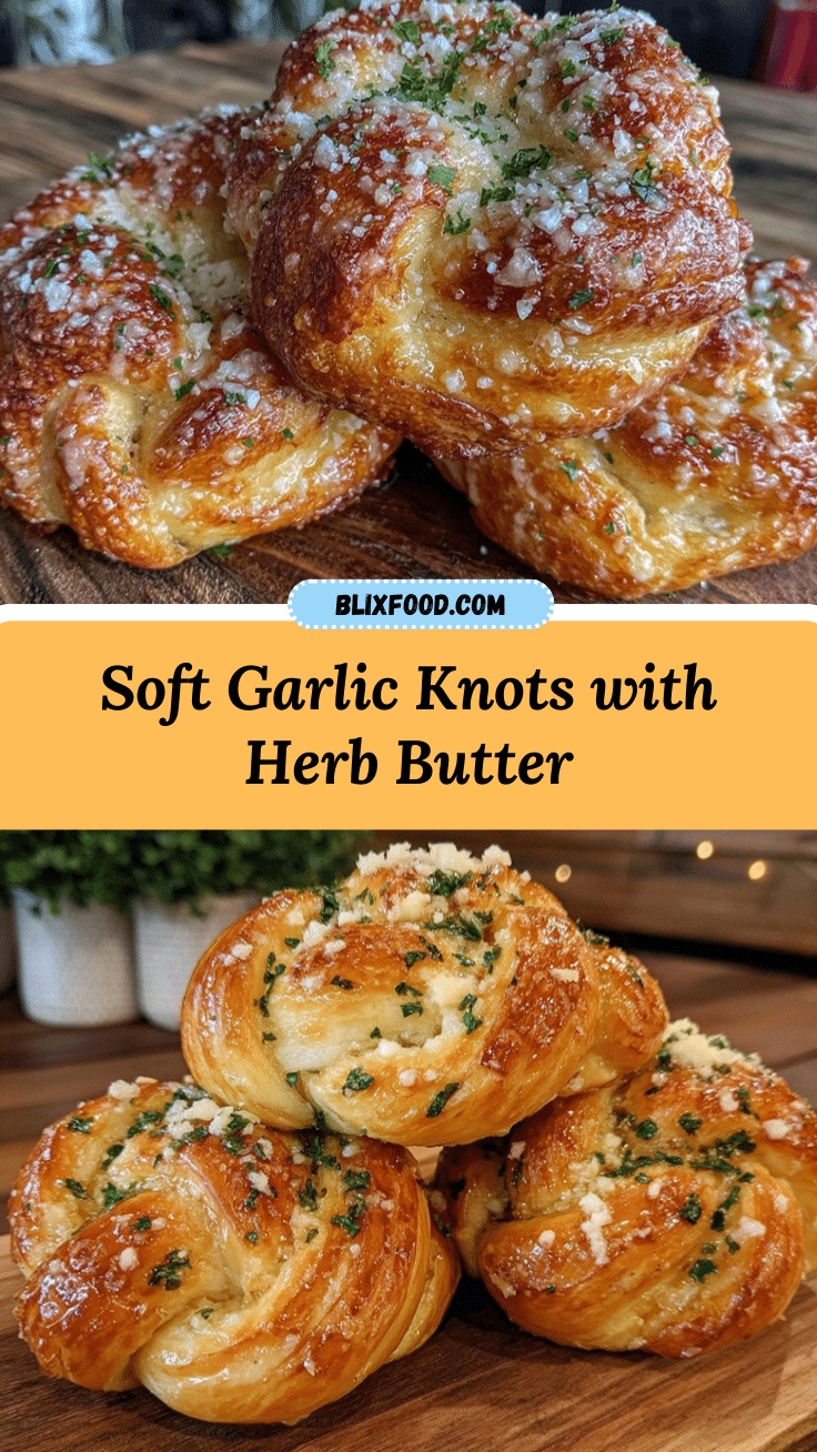 crispy garlic knots with herb butter recipe