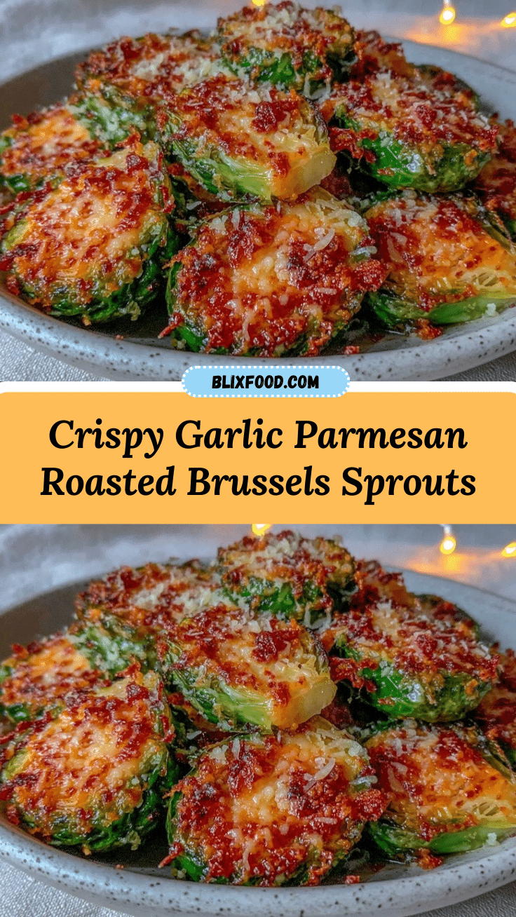 crispy garlic parmesan roasted brussels sprouts recipe