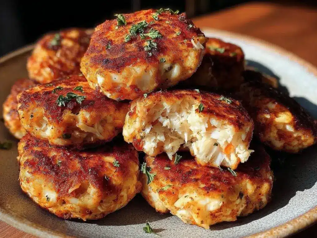 crispy mini crab cakes bites - featured image