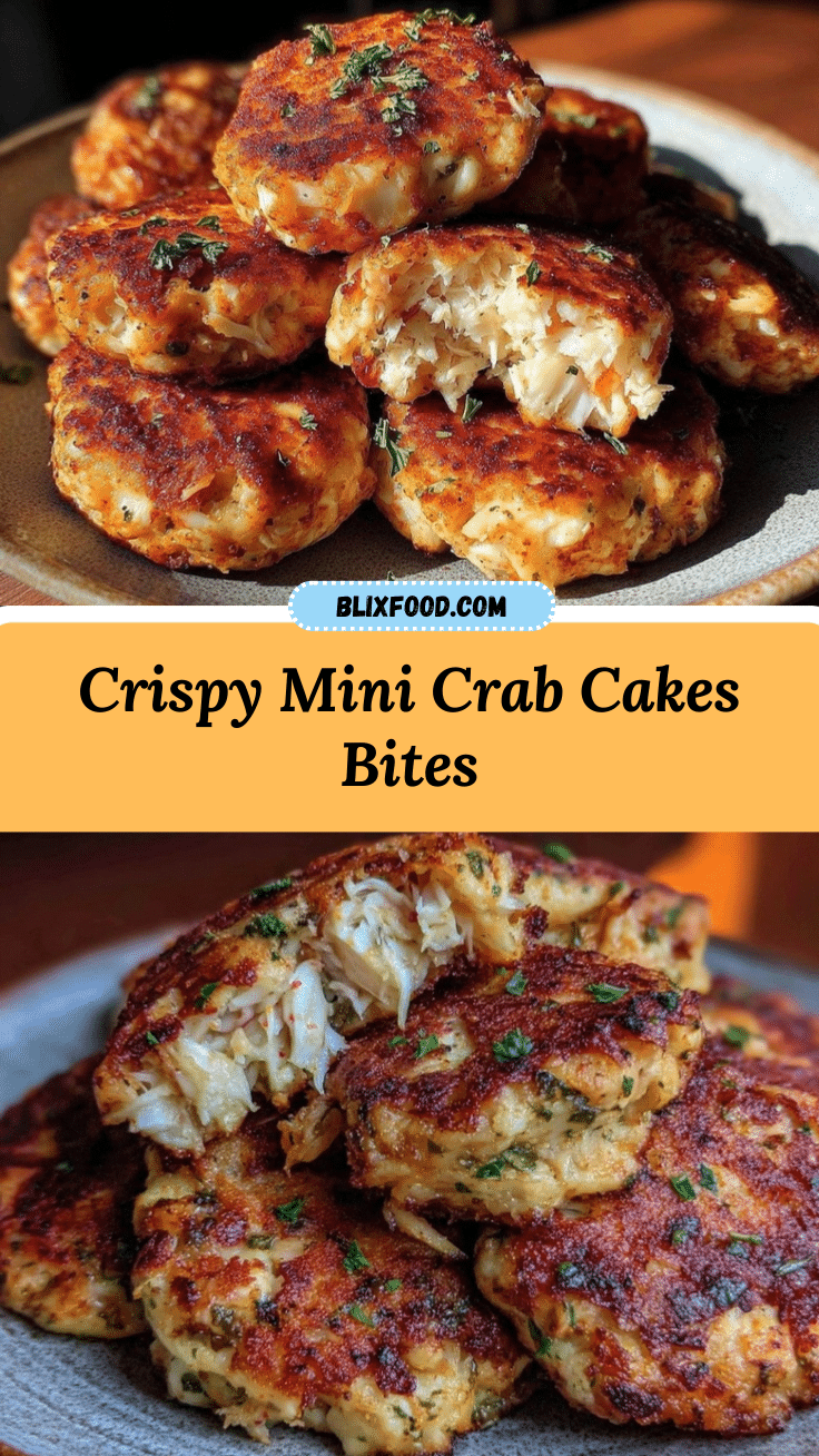 crispy mini crab cakes bites recipe