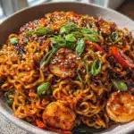 crispy ramen noodle stir fry - featured image