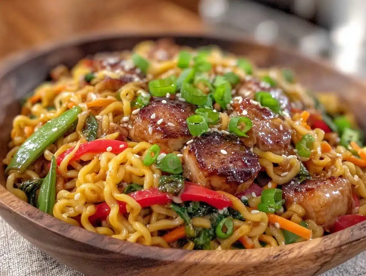 crispy ramen noodle stir fry preparation steps