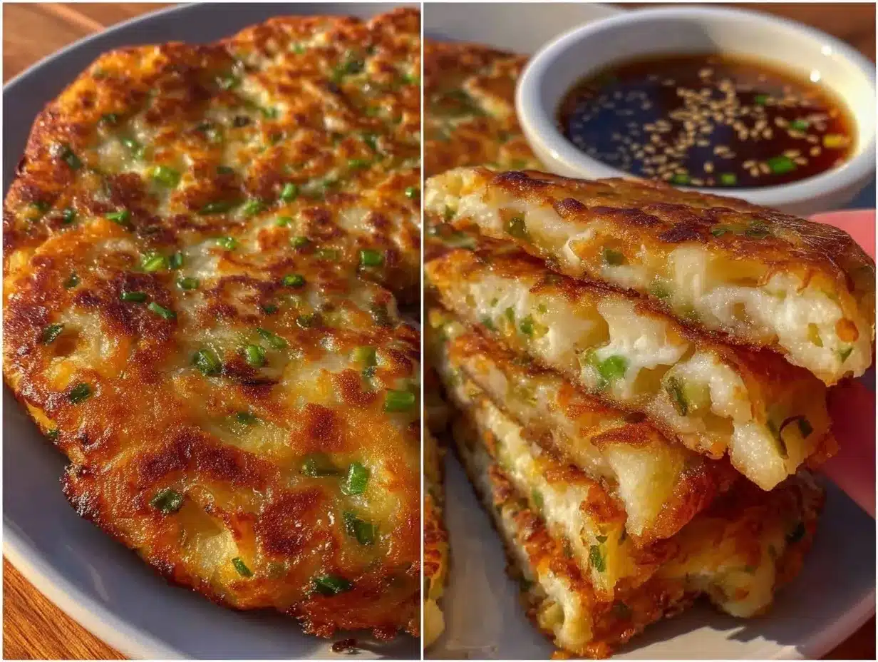 crispy scallion pancakes recipe preparation steps