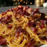 crispy spaghetti carbonara - featured image