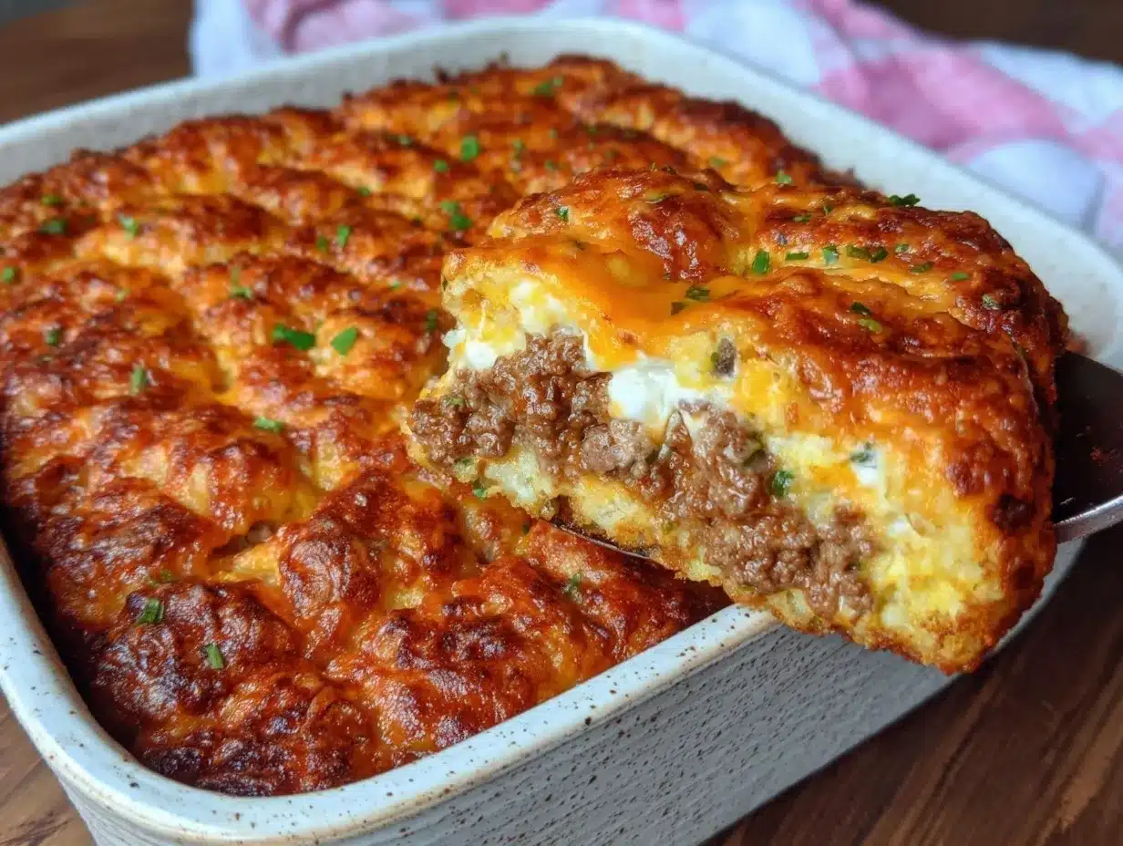 crispy tater tot casserole preparation steps