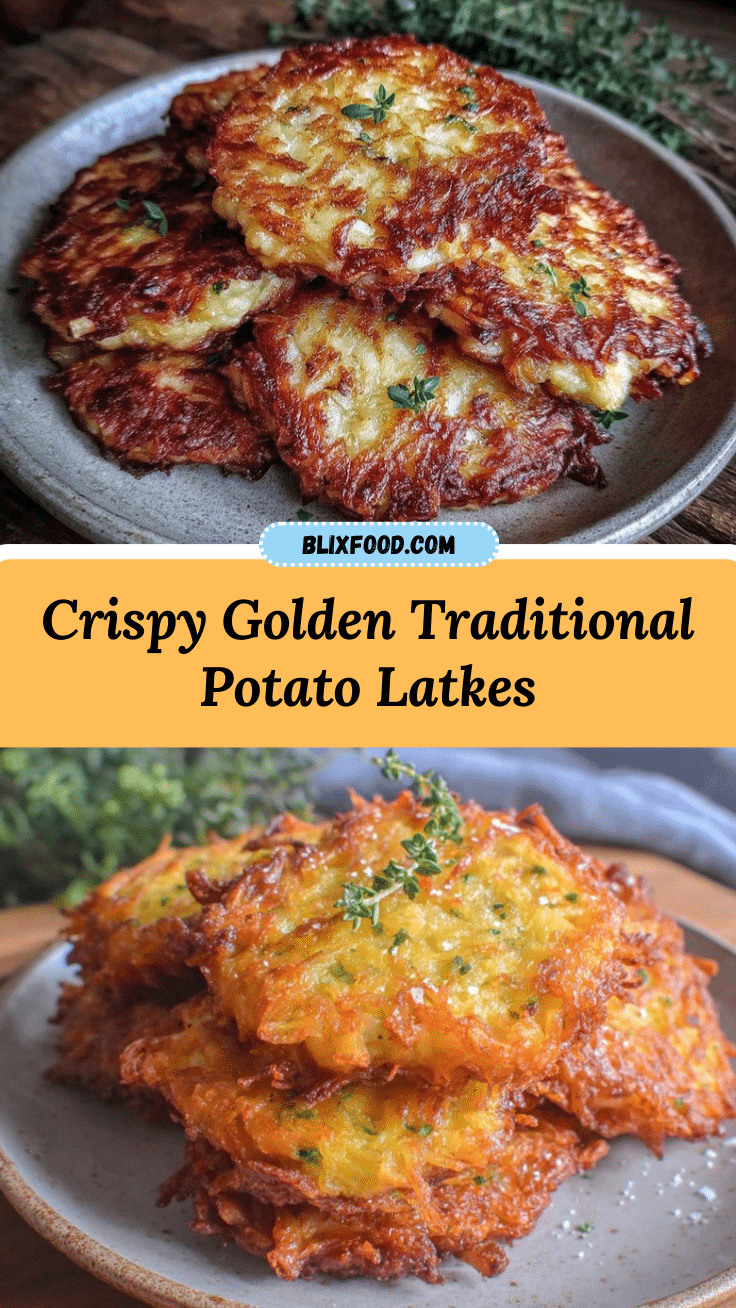 crispy traditional potato latkes recipe