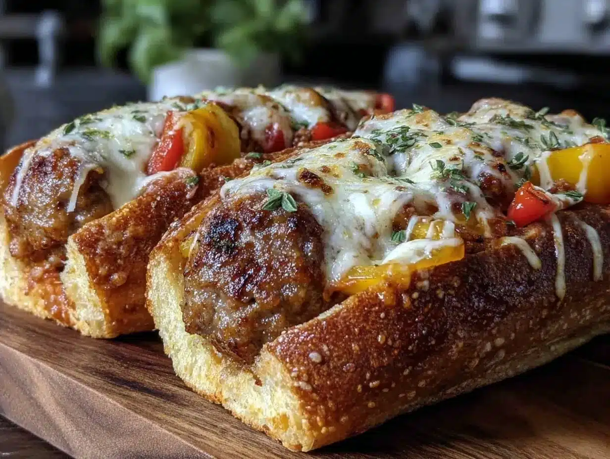 crockpot sausage and peppers sub sandwiches preparation steps