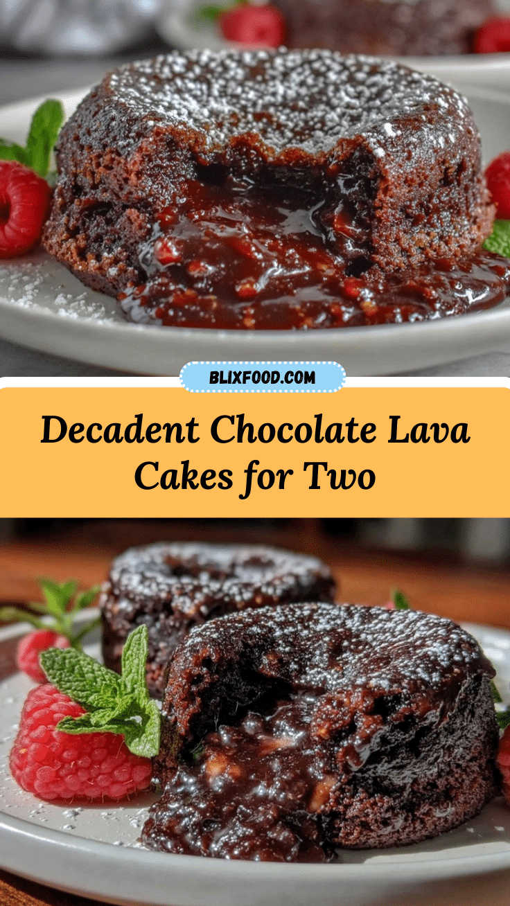 decadent chocolate lava cakes for two recipe