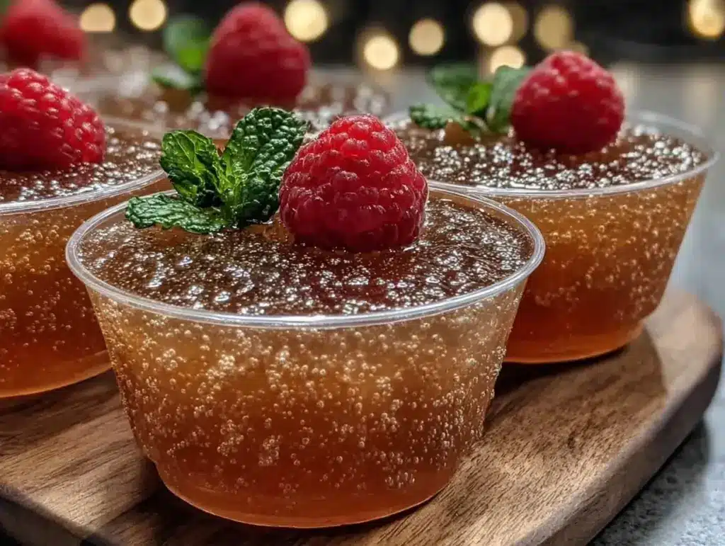 easy champagne jello shots - featured image