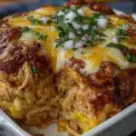 Easy Cheesy Chicken Enchilada Casserole - featured image