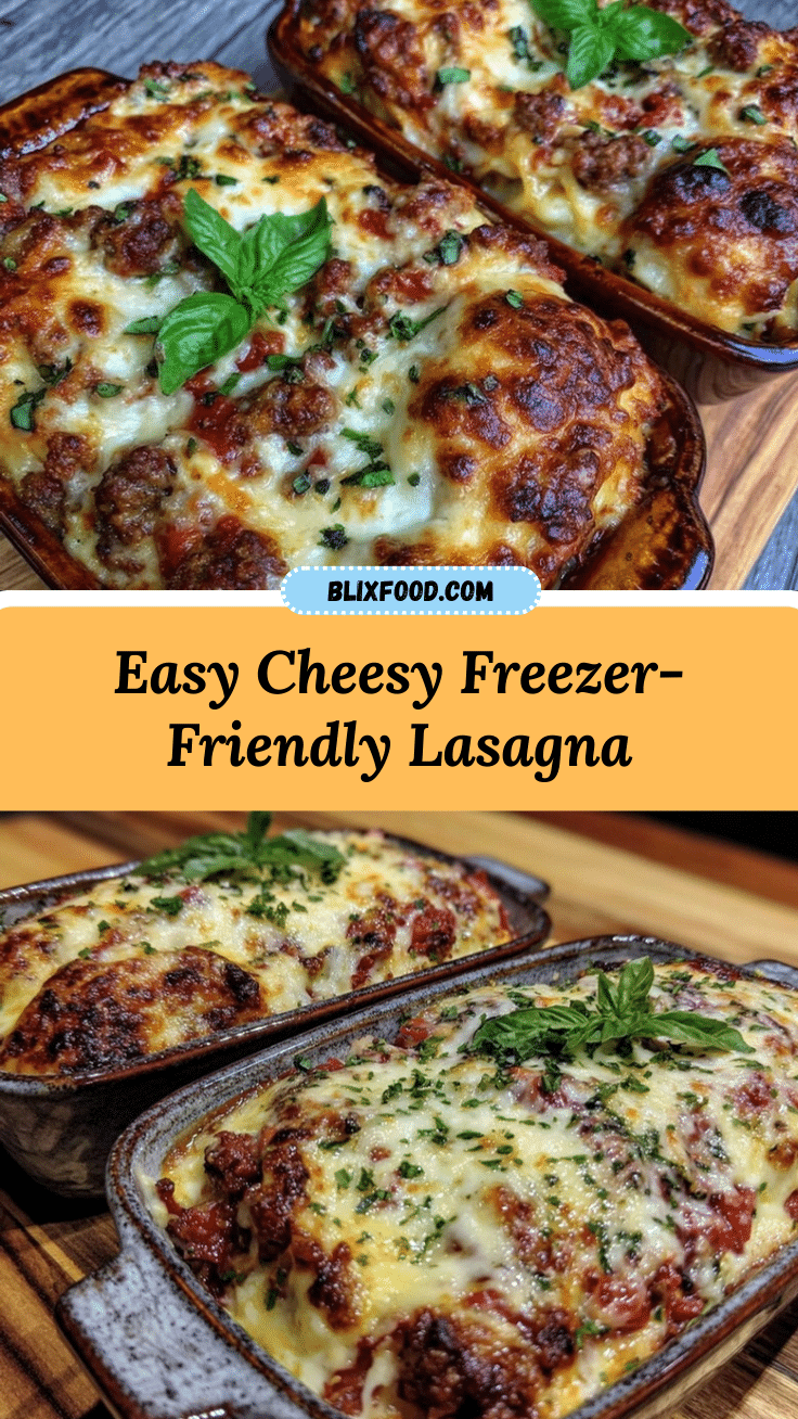 easy cheesy freezer-friendly lasagna recipe