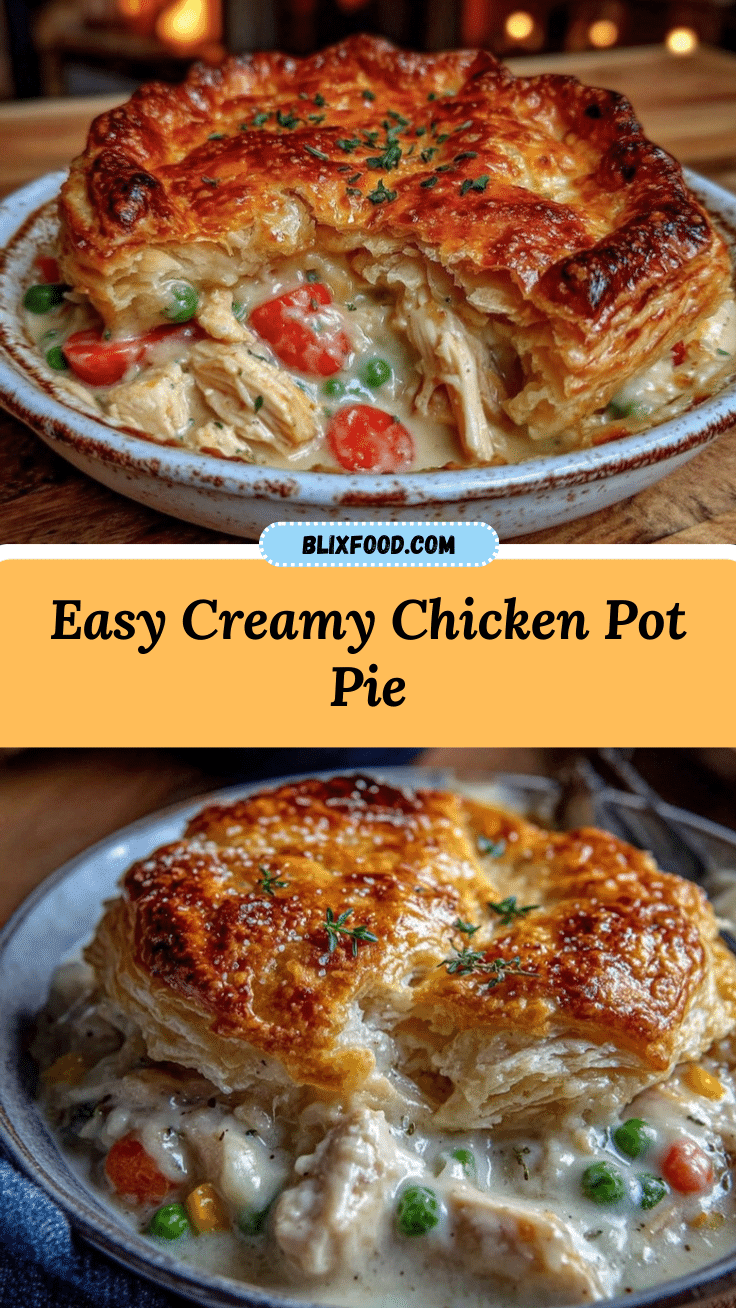 easy creamy chicken pot pie recipe