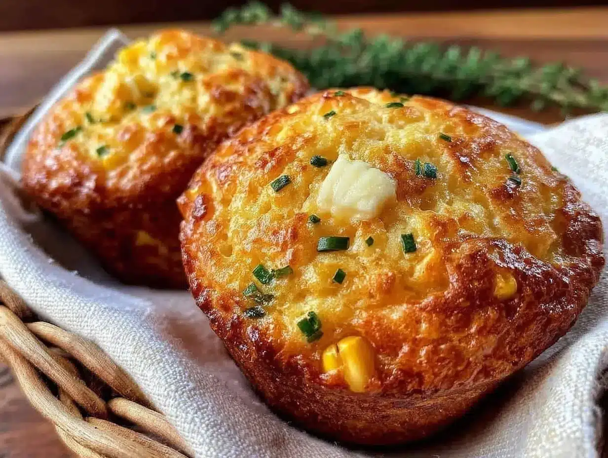 easy savory corn muffins preparation steps