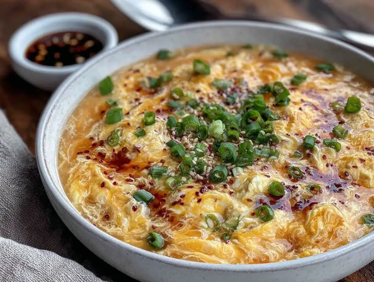 easy silky egg drop soup recipe preparation steps