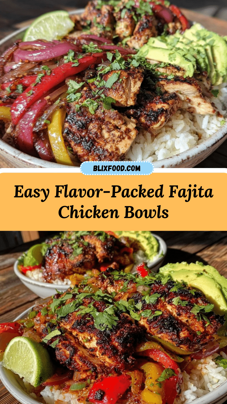flavorful fajita chicken bowls recipe
