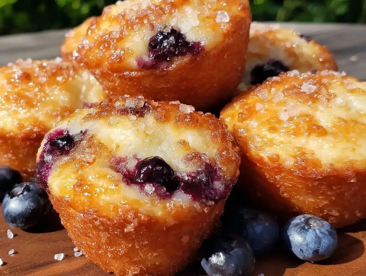 fluffy blueberry muffins preparation steps