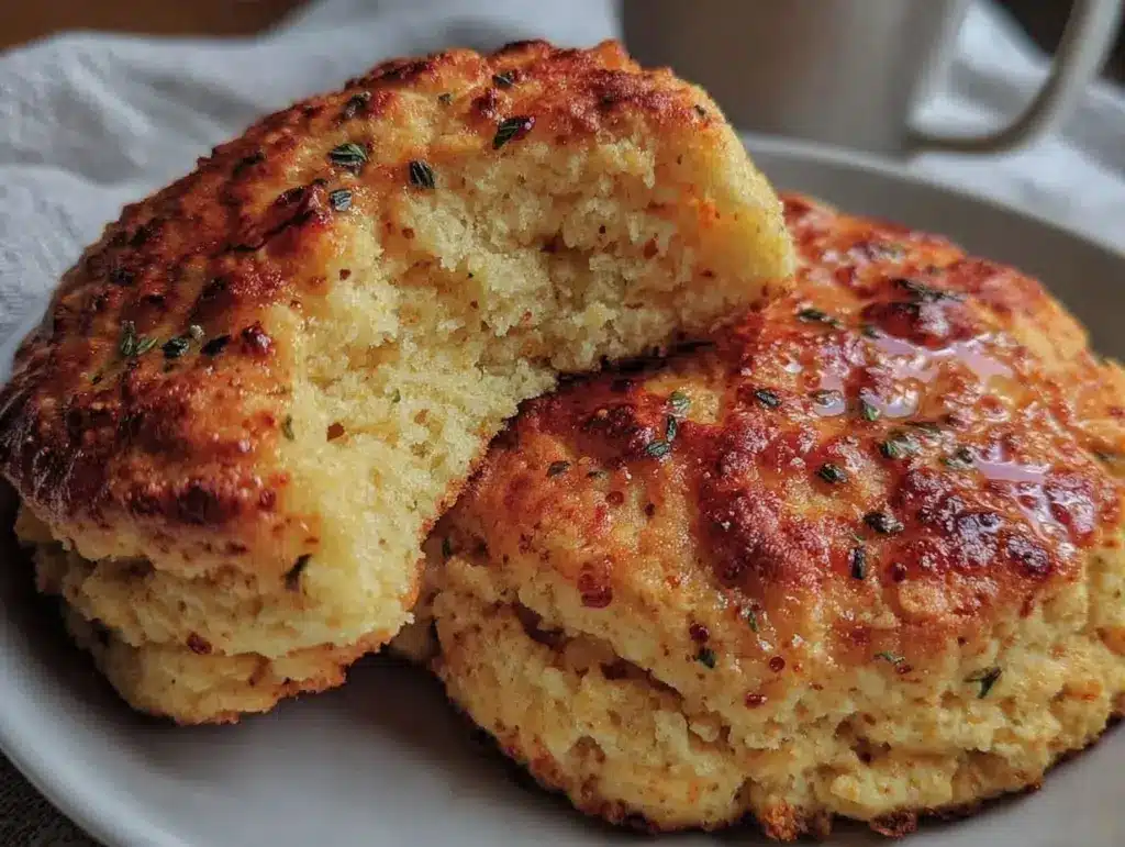 fluffy keto biscuits with almond flour - featured image