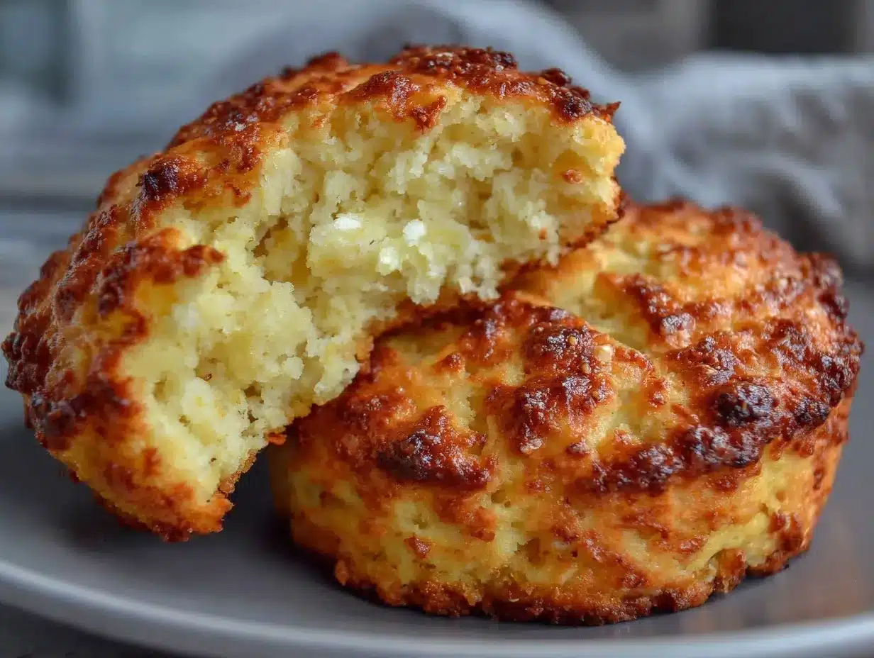 fluffy keto biscuits with almond flour preparation steps