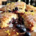 fluffy lemon blueberry scones - featured image