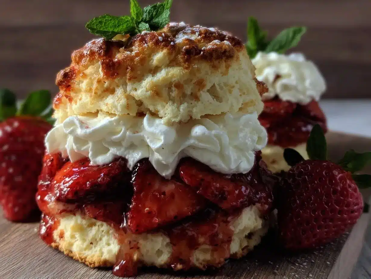 fluffy strawberry shortcake preparation steps