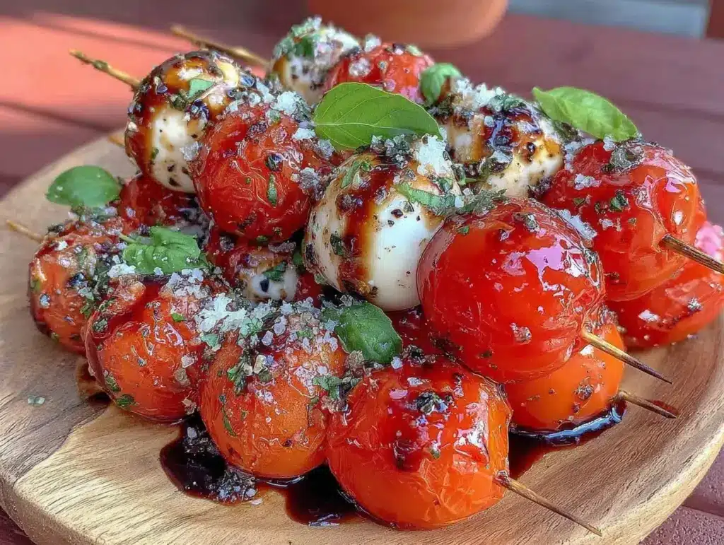 fresh Caprese skewers - featured image