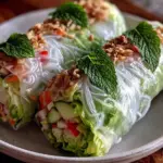fresh healthy spring rolls - featured image