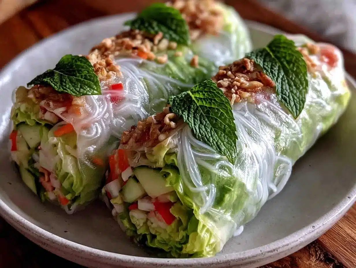 fresh healthy spring rolls - featured image