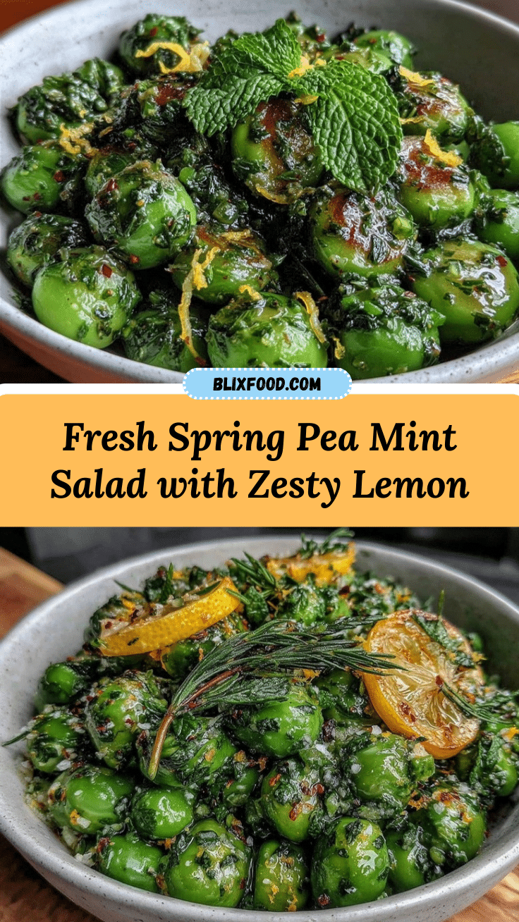 fresh spring pea and mint salad recipe