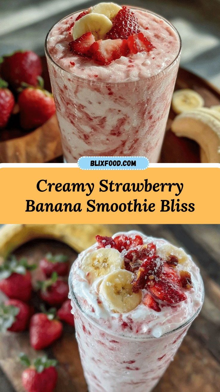 fresh strawberry banana smoothie recipe recipe