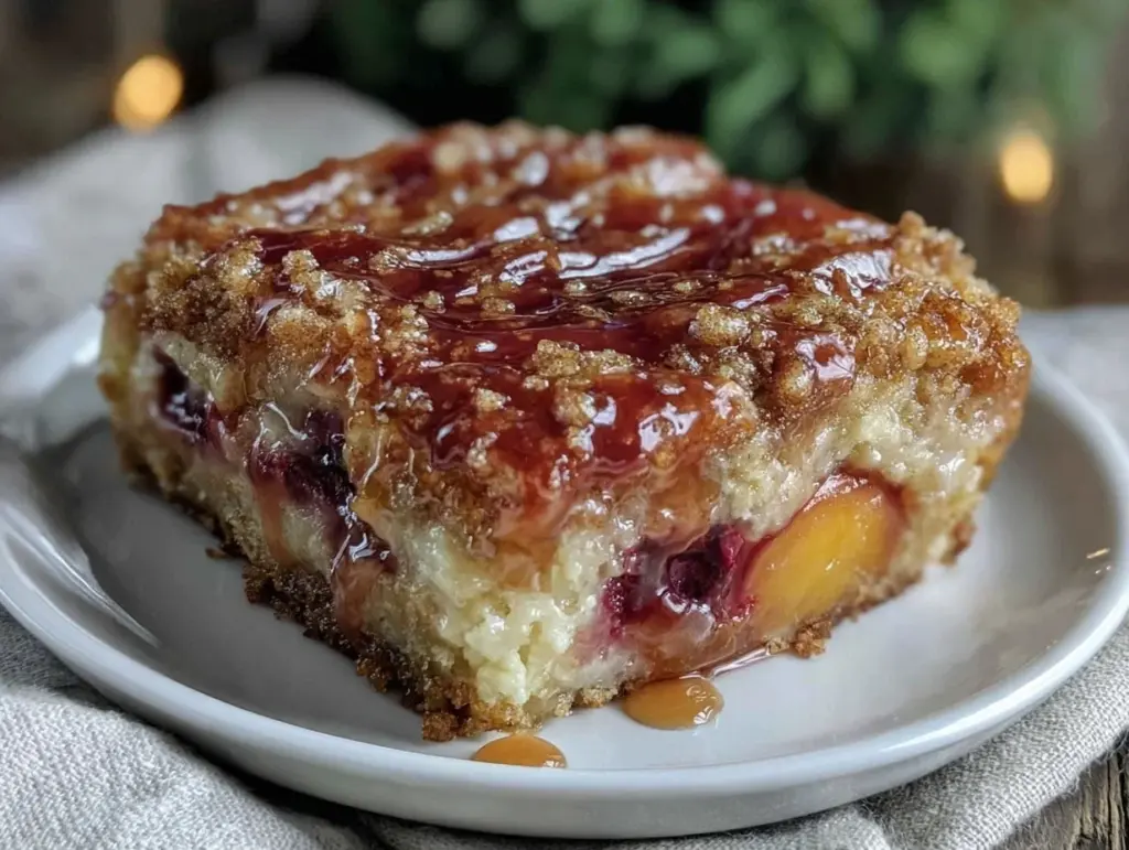 fruity dump cake recipe - featured image