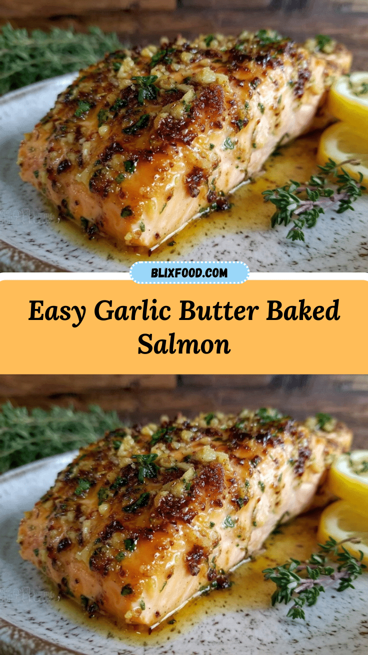 garlic butter baked salmon recipe