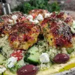 greek chicken bowls - featured image