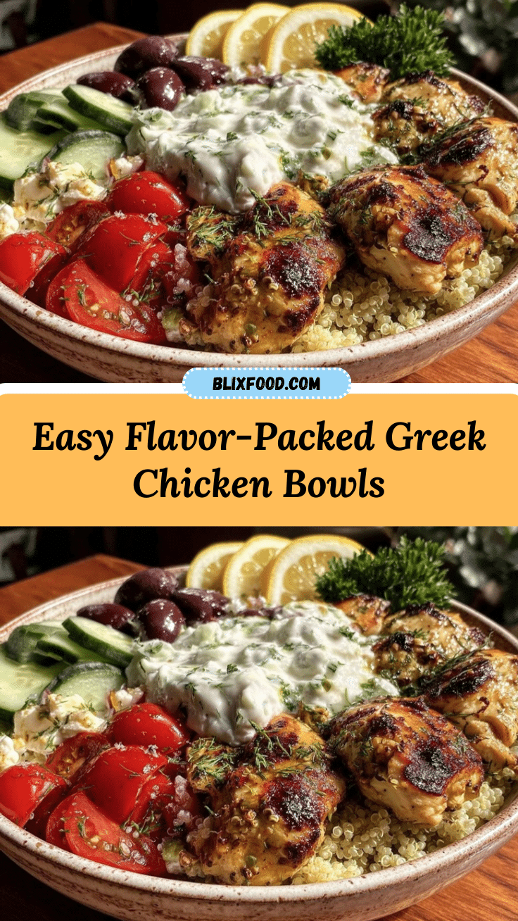 Greek chicken bowls recipe