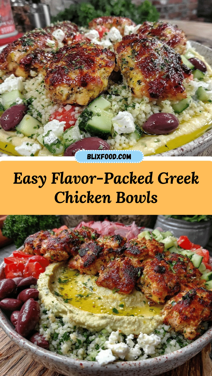 greek chicken bowls recipe