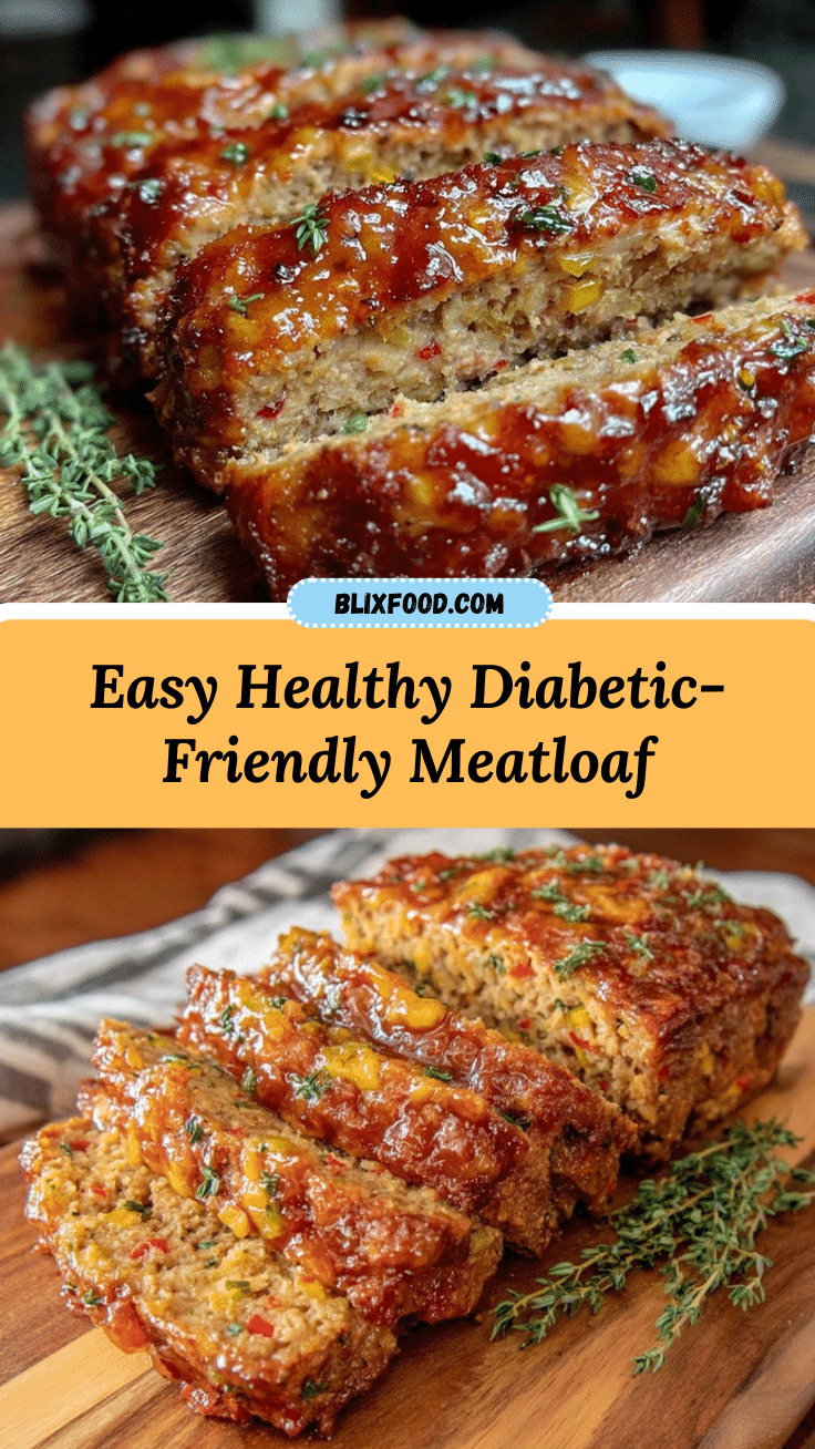 healthy diabetic-friendly meatloaf recipe