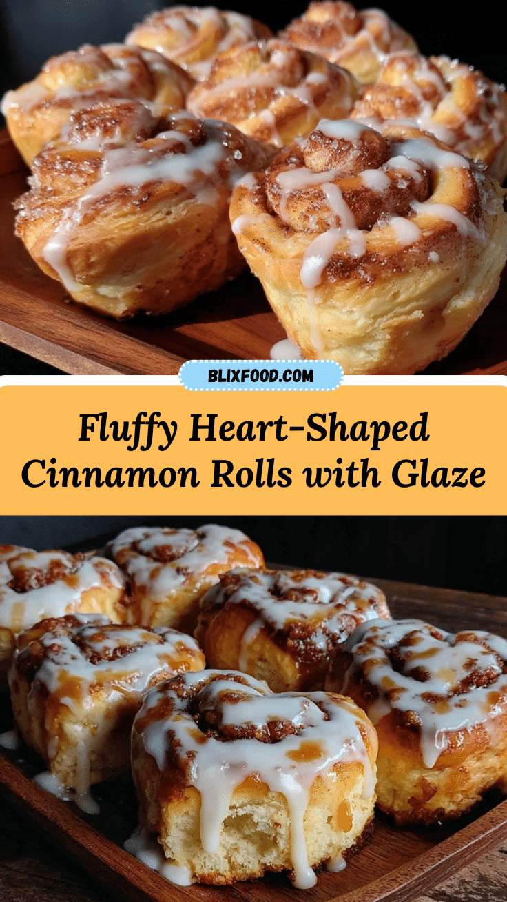 heart-shaped cinnamon rolls recipe