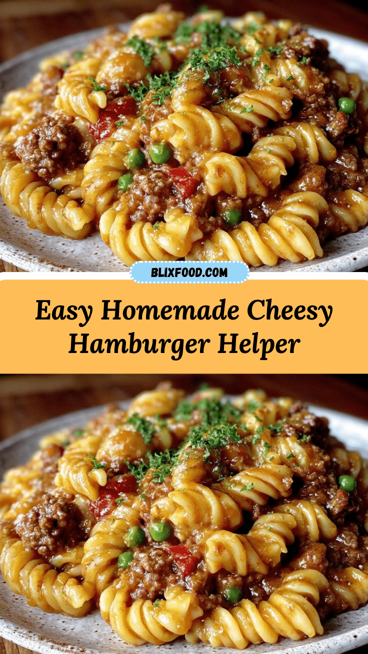 homemade cheesy hamburger helper recipe