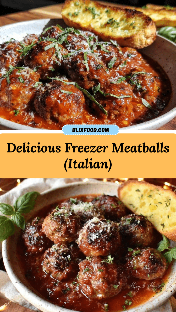 Italian freezer meatballs recipe