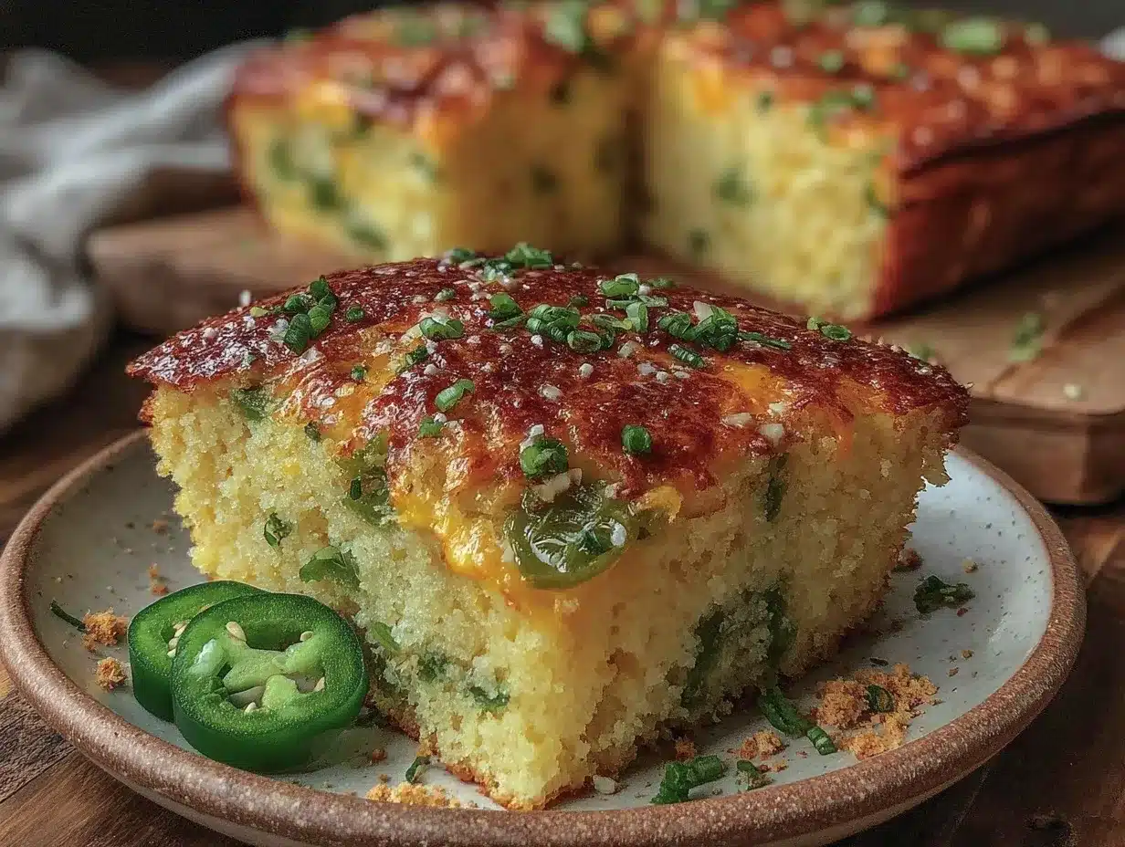 jalapeño cornbread with cheddar cheese crunch preparation steps