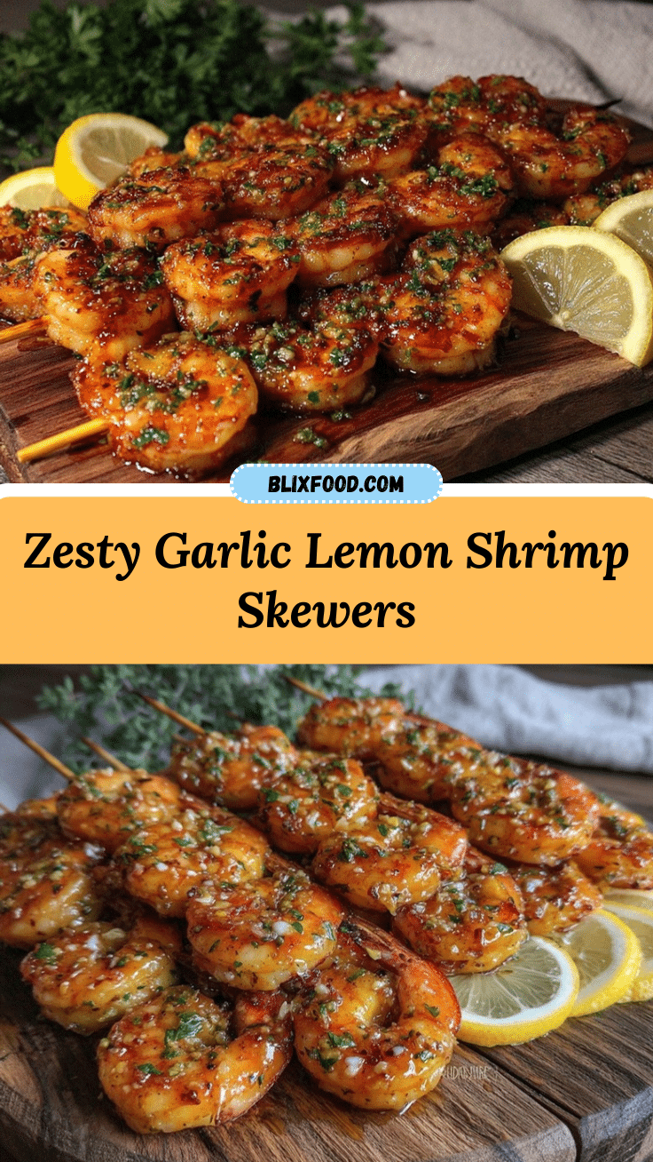 lemon garlic shrimp skewers recipe