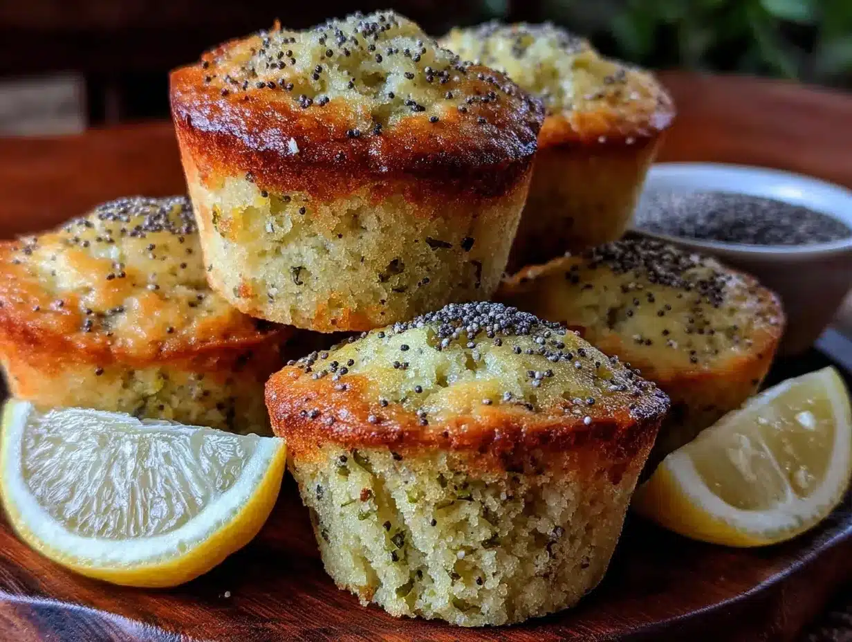 lemon poppy seed muffins preparation steps