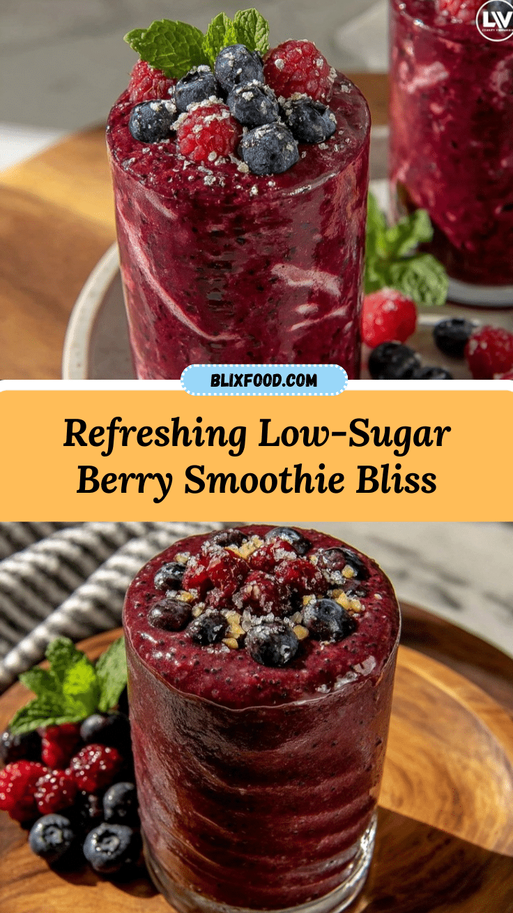 low sugar berry smoothie recipe