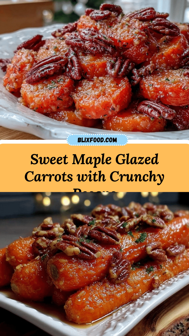 maple glazed carrots with crunchy pecans recipe