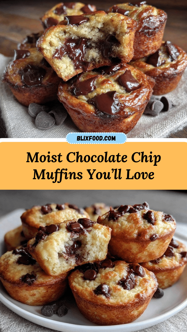 moist chocolate chip muffins recipe